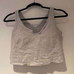 Halara gray crop top